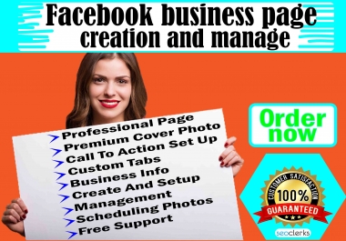 I will fix create or optimize and design facebook business page