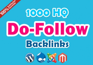 Provide 1000 do-follow backlinks