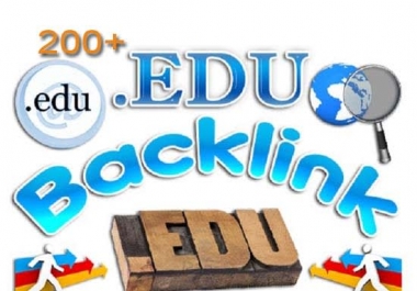 Add create 200 edu backlinks high domain authority