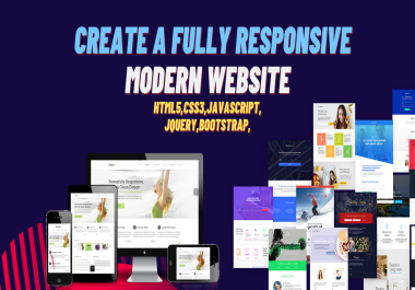I will build a responsive website