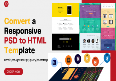 I will convert a PSD to HTML responsive template