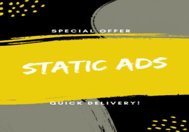 i will do static ads for your social media profiles