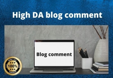 I will do high DA blog comment