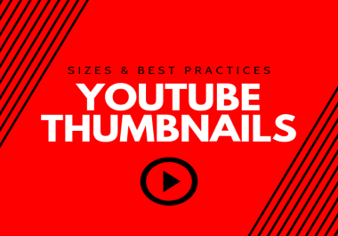 I will create a catchy custom thumbnail for youtube video with perfect size