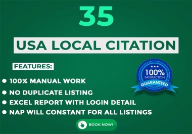 Top 35 live local citations and Local SEO