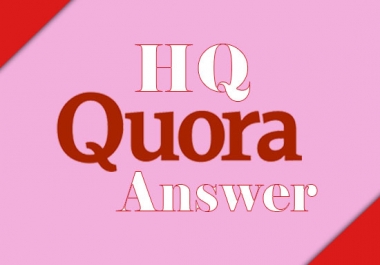 I Provide 15 High Quality Quora Answer with Backlinks