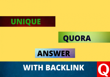 Promote your website with 30 high quality Quora Answers with website backlink