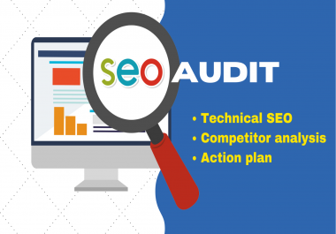 I will do a pro technical seo audit with competitor analysis and action plan