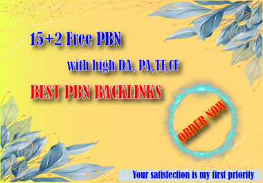 Build 15 High DA PA TF CF Homepage PBN Backlinks with Dofollow Quality Links