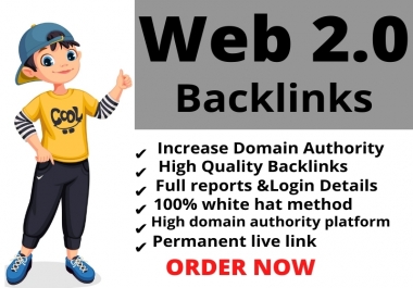 I Will Create Manually 25 High Authority super Web 2.0 Blogs SEO Backlinks For Boost Google Ranks