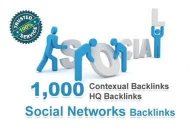 Provide 1000 Contextual backlinks from social networks articles