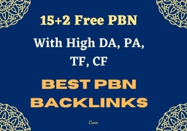 Build 15 High PA DA TF CF HomePage PBN Backlinks with Dofollow Quality Links