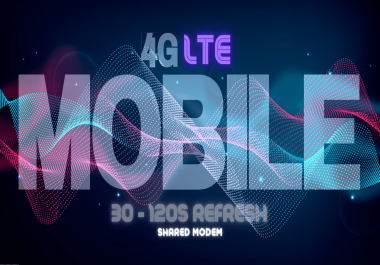 Shared - 4G LTE Mobile Proxy - 30-120 Second Refresh - AUTO DELIVERY - GREAT FOR SEO GLOBAL