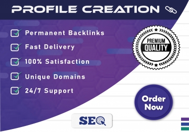 I will generate 50 high quality social media profile creation backlinks manually for advanced SEO