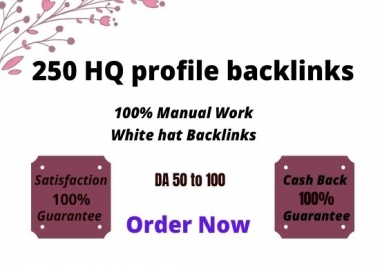 I will build high authority profile backlinks