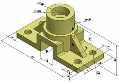 I will make 3d cad models from 2d drawings using Solidworks