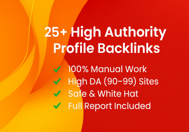 25+ Profile Backlinks From High Authority Website