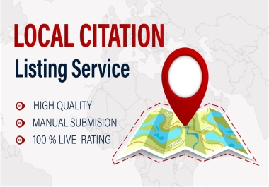 High-Quality 25 Local Citation For Any Country 100 Percent Live Rate