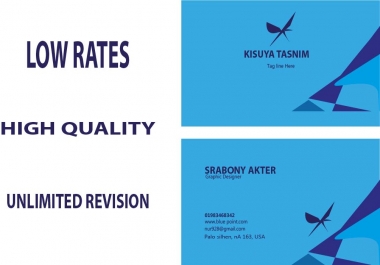 I will make professional business card that will suit your needs.