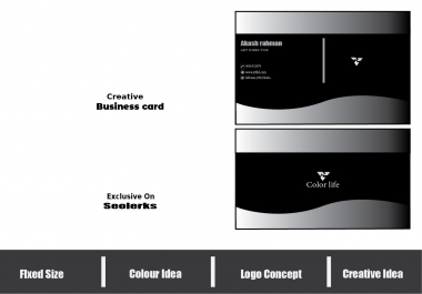 Make unique and professional business card for you