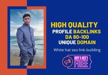 50 High Authority Profile Backlinks Manually