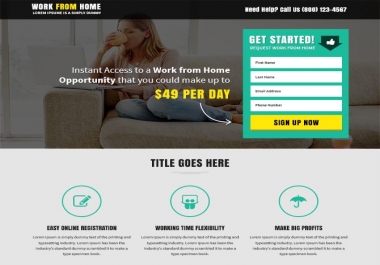 I will do irresistible sales page,  landing page design,  or shopify landing page