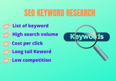 I will provide SEO report and keyword research