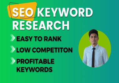 I will do advance profitable seo kgr keyword research for ranking website