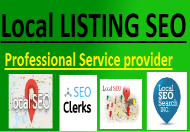 I will do provide 40 local listings seo for your local business rank and Geo tag emage