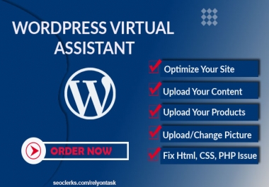 I will be your wordpress virtual assistant per day 5h