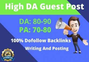 I will publish 6 guest post in high DA,  PA site