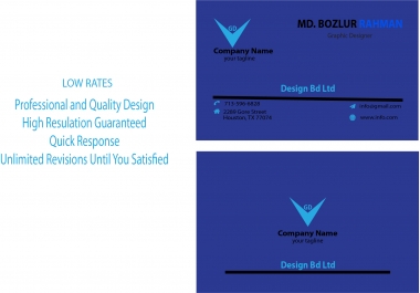 I Will Make Professional Business Card Design of Your Priority