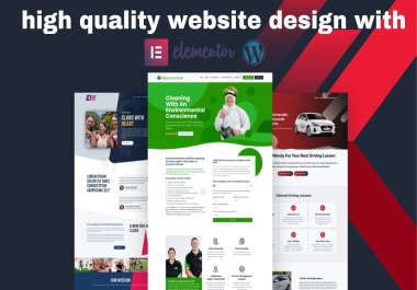 I will install WordPress setup theme and do customize with elementor
