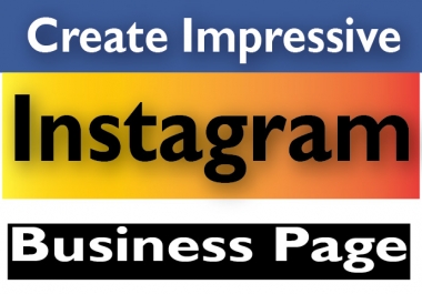 I will Create Your Instagram Business Page