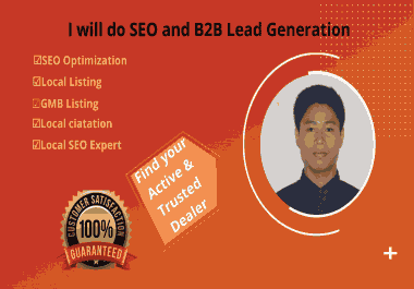 I will do lead B2B lead generation and digital marketing And SEO