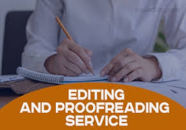 I will be your professional proofreader and editor