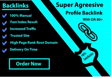 I will do 100 High Quality Profile Backlink for Google Top Ranking.
