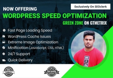 I will do WordPress website speed optimization and increase page loading speed