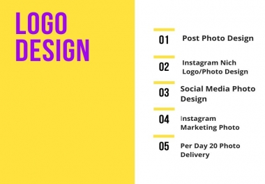 I will design your Post photo and logo design