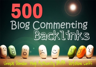500 Unique Domains Blog Comments + 5 DR 40+ Homepage PBN SEO Backlinks on high DA PA