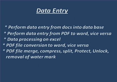 Data Entry & Copy paste specialist