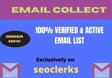 I will provide you 1 k Verified email list