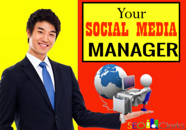 I will be your social media manager and content writer