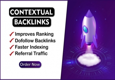 I will create 100 white hat high quality contextual dofollow backlinks for website ranking