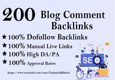 I Will Do 200 High Quality Blog Comments in Manual Links