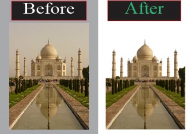 I will professionally edit,  remove and retouch your image background.