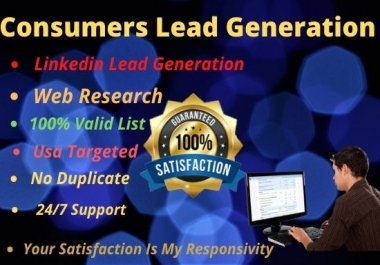 I Will Provide Verified Consumers Lead Generation Data