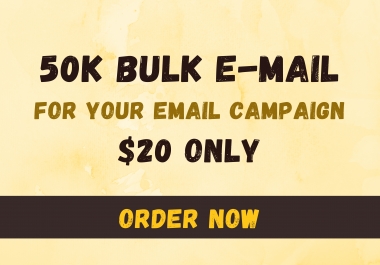 I Will Collect 50K Valid Bulk Email List For Any Niche