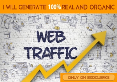 You will get 100 real and organic web traffic for your website