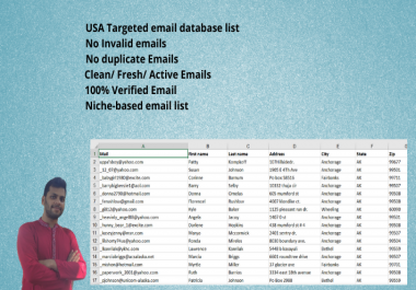I will provide 100k USA verified Email Database List